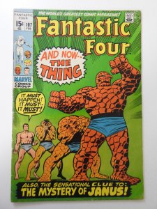 Fantastic Four #107 (1971) VG- Condition 2 extra staples added, moisture stain