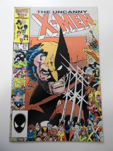 The Uncanny X-Men #211 (1986) FN- Condition