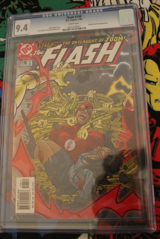 The Flash #198 CGC 9.4 Volume 2 Golden Age Flash Appearance 2003 White pgs