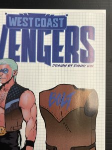 WEST COAST AVENGERS #1 1:10 DANNY KIM DESIGN VAR MARVEL 2024 IN-HAND PROSHIPPER