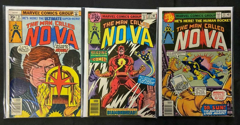 THE MAN CALLED NOVA #15-23 MOST VG-VF S BUSCEMA ART