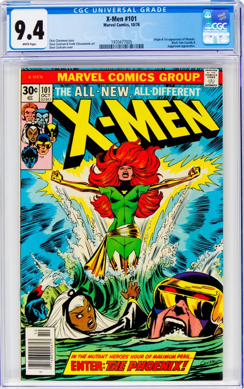 X-Men #101 CGC Graded 9.4 Origin & 1st appearance of Phoenix. Black Tom Cassi...