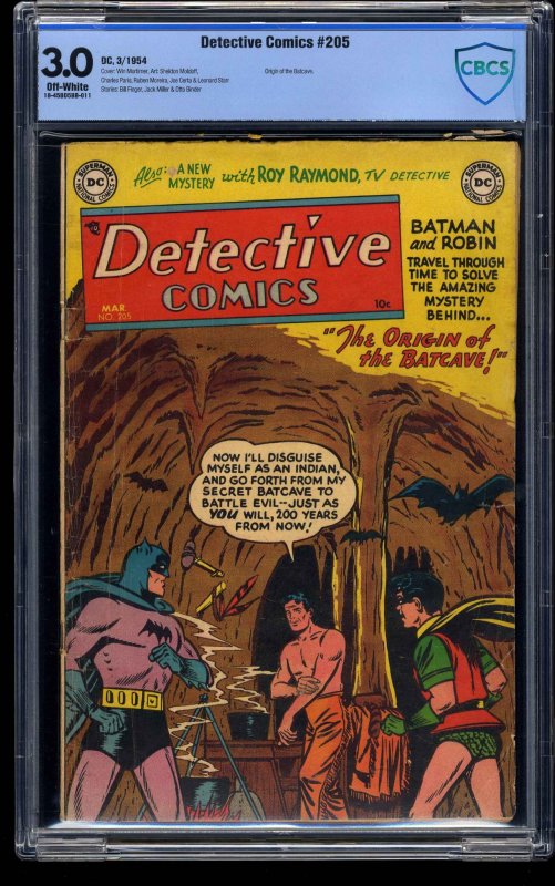 Detective Comics #205 CBCS GD/VG 3.0 Off White