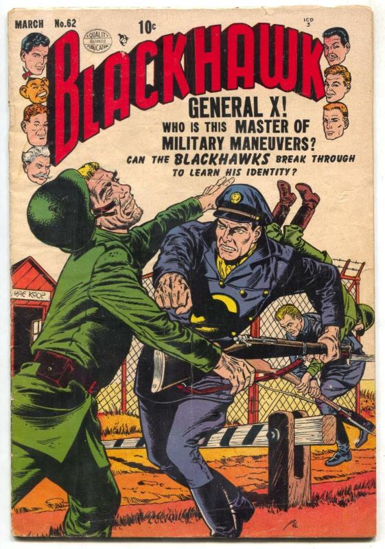 Blackhawk Comics #62 1953- General X- Gengis Khan VG