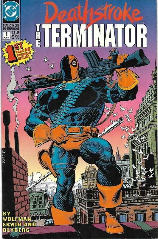 (1991) DEATHSTROKE THE TERMINATOR #1 Marv Wolfman! Mike Zeck cover!