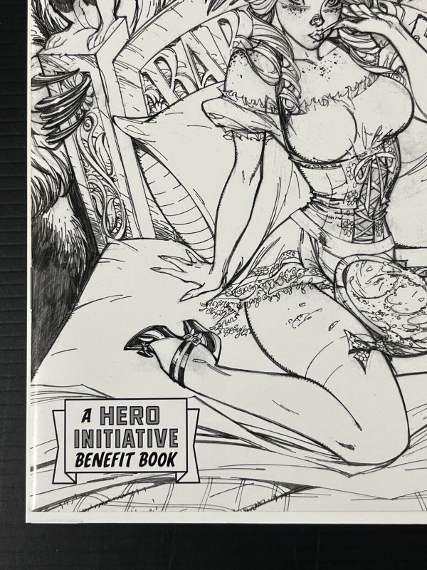 HERO COMICS 2011 J Scott Campbell Black & White Sketch Var (IDW) NM+ PROSHIPPER