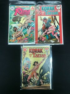 DC JUNGLE RIMA/KORAK 3PC LOT (FN) KUBERT!! 1974