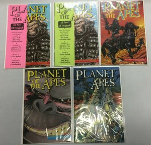 Planet of the Apes Adventure Comics Run #1-5 10 Diff Books AVG 8.0 VF (1990)