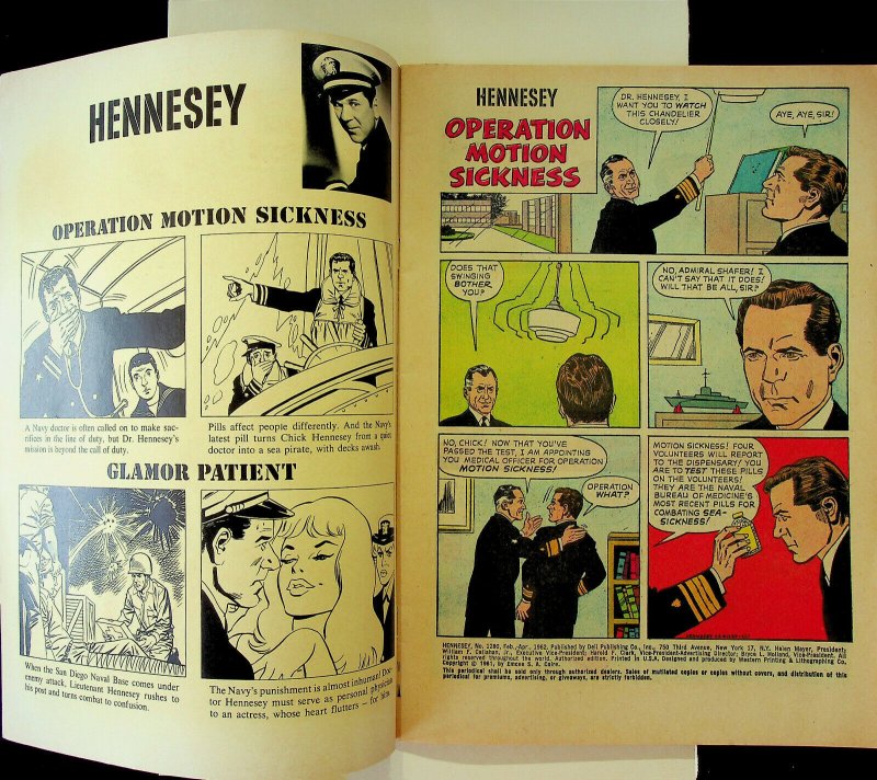 Four Color #1280 - Hennesey - (Feb-Apr 1962, Dell) - Very Fine