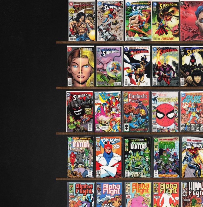 Huge Lot 160+ Comics with Supergirl, X-O Manowar, Alpha Flight & More!