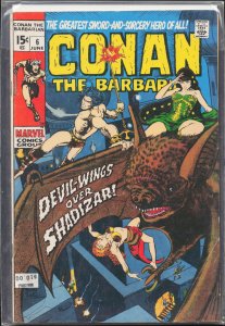 Conan the Barbarian #6 (1971) Conan