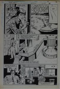 GEORGE TUSKA / PABLO MARCOS original art,SECRET ORIGINS FIRESTORM 4 pg 16,11x16