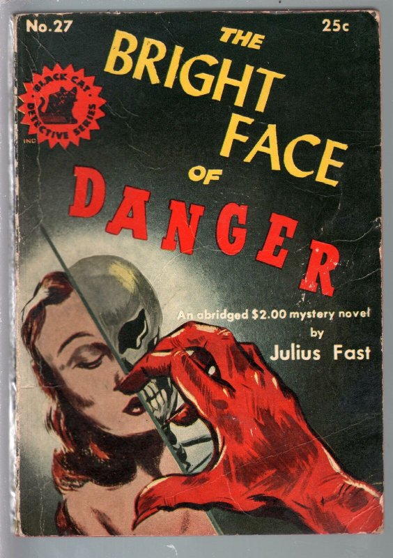 Black Cat Detective #27 1947-Bright Face of Death-Julius Fast-hardboiled-VG