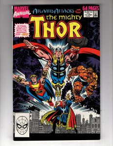 The Mighty Thor Annual #14 (1989) QUASAR! THING! DR STRANGE! / ID#HCA