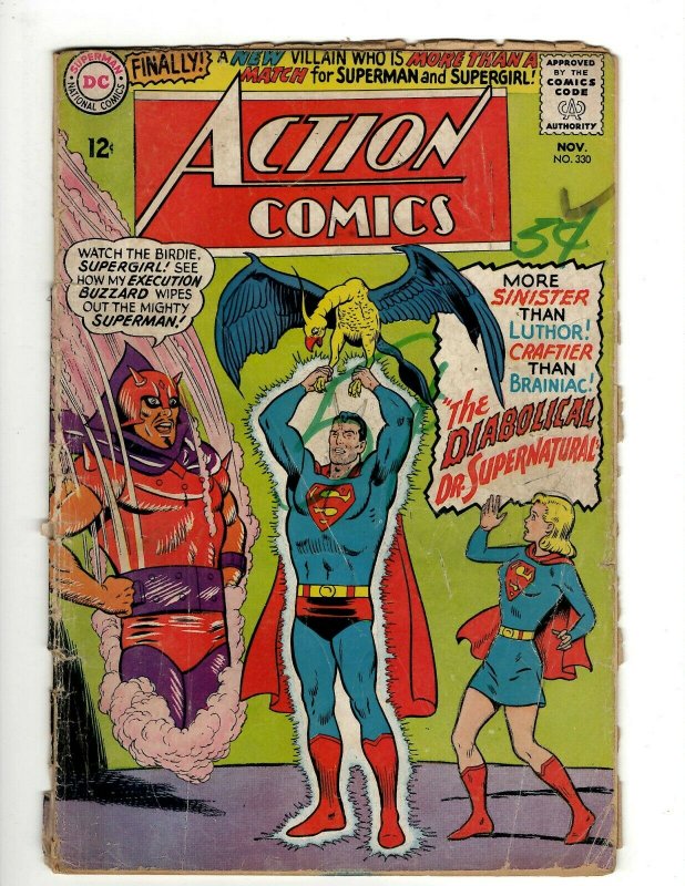 Action Comics # 330 VG- DC Comic Book Superman Batman Green Lantern Flash KD1