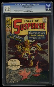 Tales Of Suspense #42 CGC NM- 9.2 Off White to White 4th Appearance Iron Man!