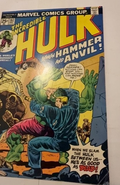 The Incredible Hulk #182 (1974)3 wolverine app w mvs intact