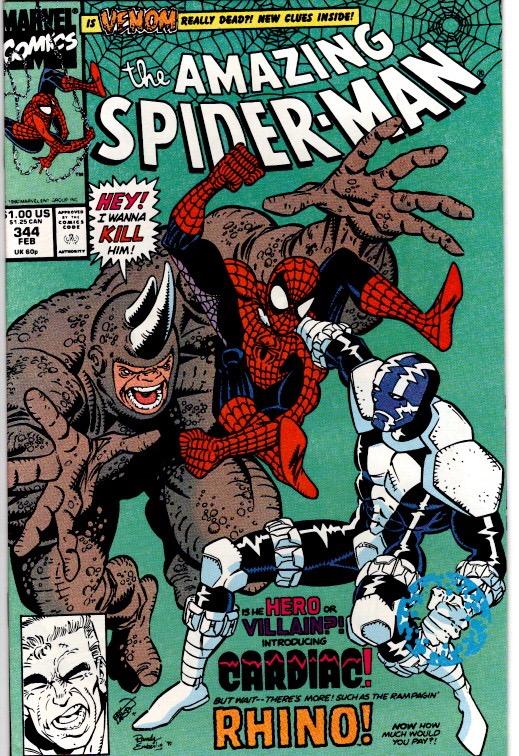 amazing spider man 344 NEAR MINT $12.00