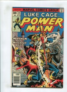 LUKE CAGE #39 (7.0) *FISHERMAN* MAYHEM AT MILEHIGH KEEP 1977