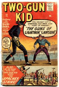 TWO-GUN KID #52--comic book--JACK KIRBY--STEVE DITKO--JOHN SEVERIN--1960