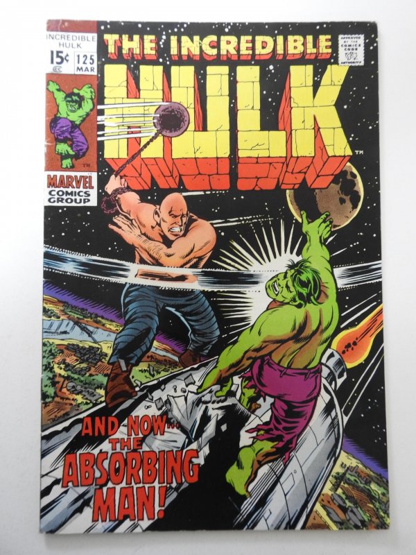 The Incredible Hulk #125 (1970) FN- Condition! 1 in tear fc