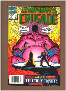 Infinity Crusade #3 Newsstand Marvel Comics 1993 AVENGERS X-MEN THANOS NM- 9.2