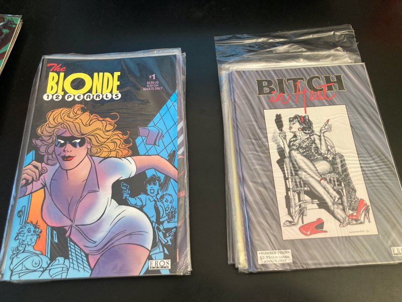 Wow! 30 ADULT/UNDERGROUND S&M/Bondage COMIX! 16 THE BLONDE + 13 BITCH IN HEAT +1