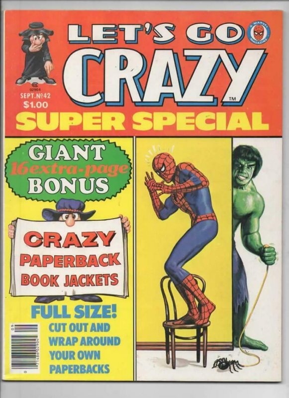 CRAZY #42 Magazine, VF, Spider-man, Hulk, Super Special, 1973 1978 more in store