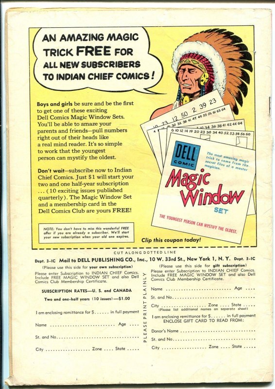 Indian Chief #14 1954-Dell-excellent Indian imagery-White Eagle-VG-