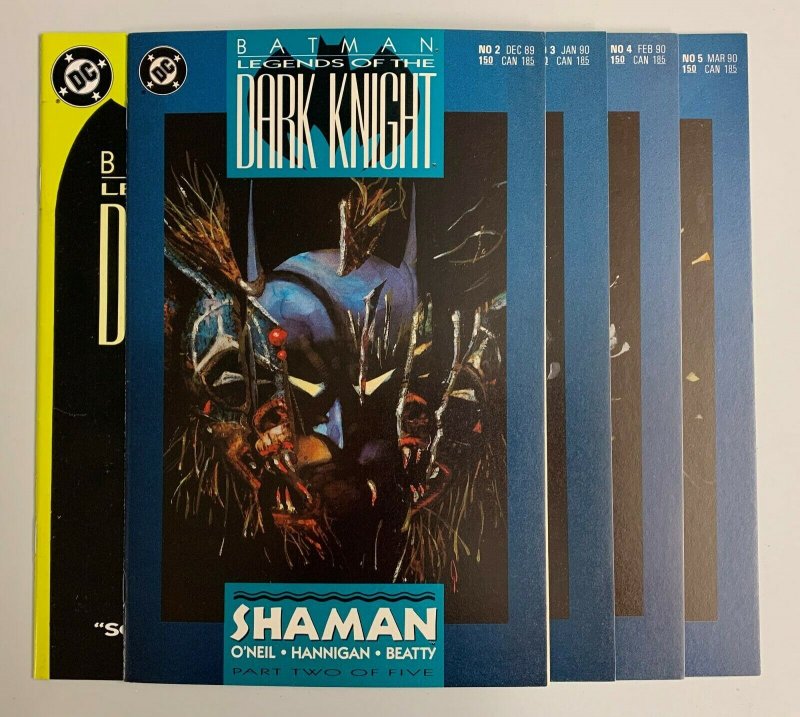 Batman Legends Of The Dark Knight #1-5 (DC 1989) 1 2 3 4 5 Dennis O'Neil (8.5+)