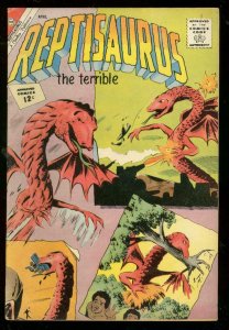 REPTISAURUS #4 1962-CHARLTON COMICS-WILD COVER FN