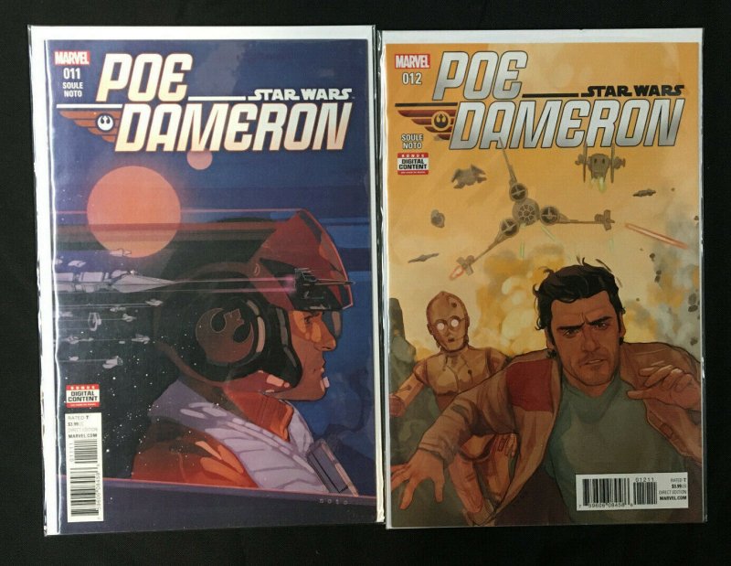 STAR WARS POE DAMERON #1-18 SET VF-NM MARVEL