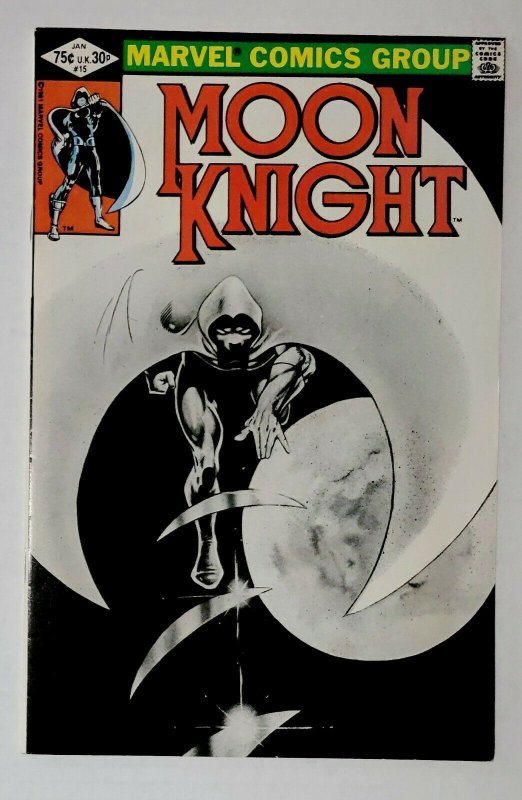 MOON KNIGHT #15 VF/NM (Marvel 1981) 1st solo series, 1st app Xenos classic cover 