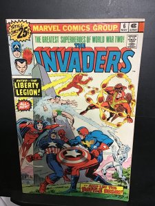 The Invaders #6 (1976) high-grade golden age marvel heroes! VF+ Wow