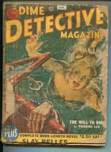 DIME DETECTIVE-04/1951-POPULAR PUBS-HARD BOILED-CRIME-PULP-ROBERT TURNER-pr 