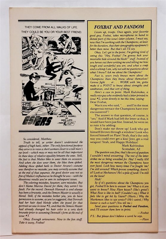 New DNAgents, The #17 (March 1987, Eclipse) 8.5 VF+  