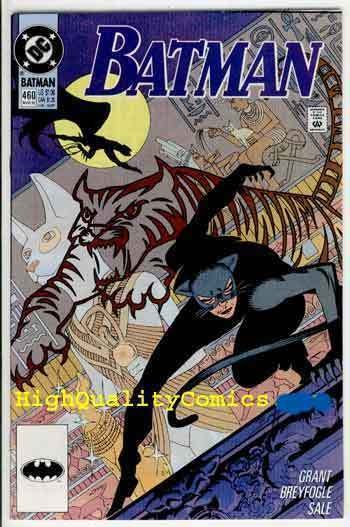 BATMAN #460, NM+, Alan Grant, 1991, Catwoman, Gotham City, more BM in store