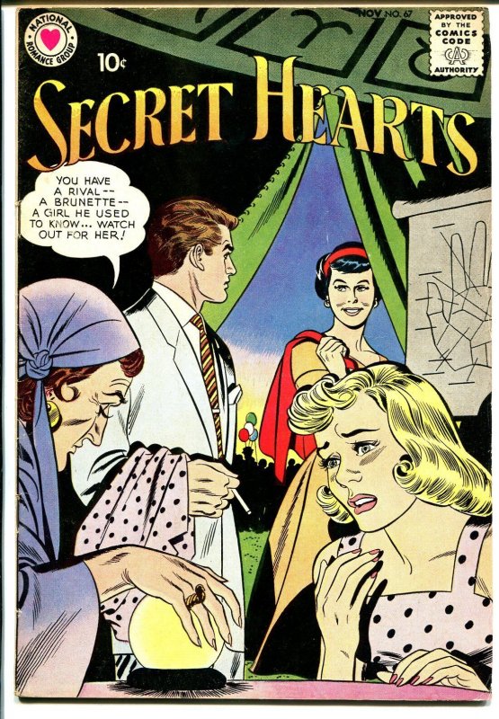 Secret Hearts #67 1960-DC-Gypsy style fortune teller-crystal ball-romance-VG+