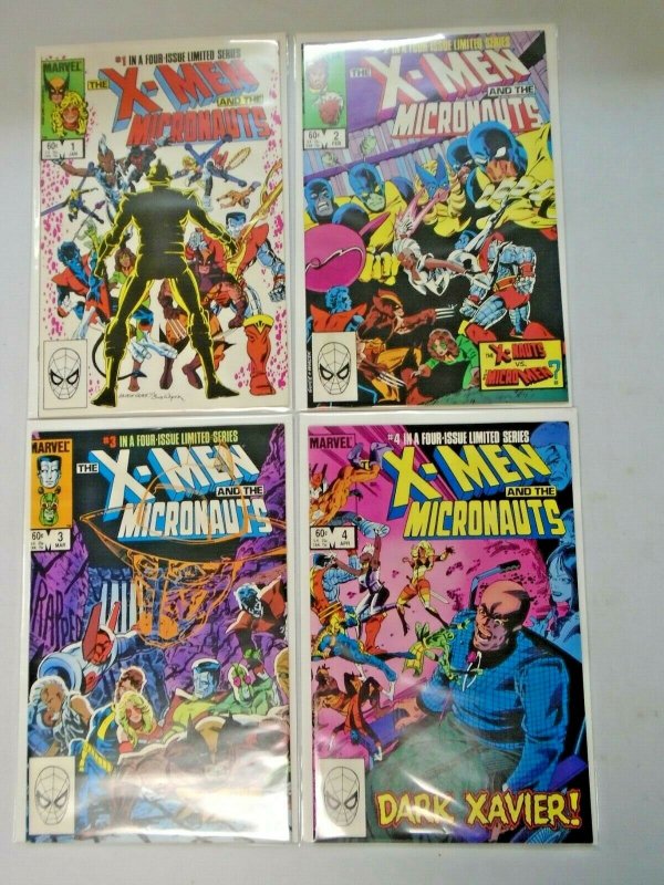 X-Men and the Micronauts Set #1-4 DIR Average 8.0 VF (1984)