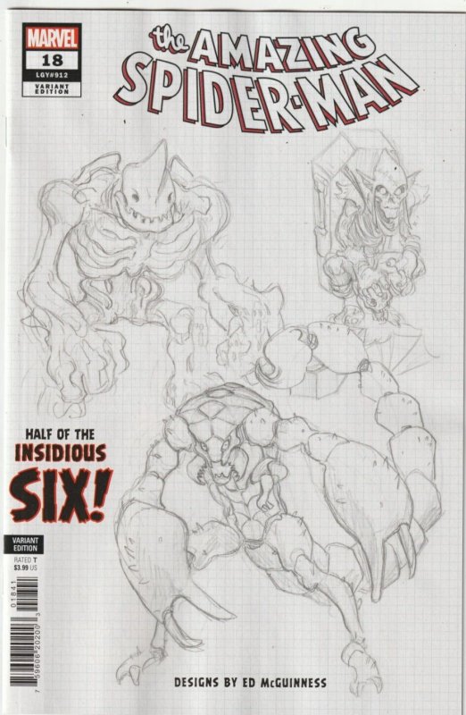 Amazing Spider-Man Vol 6 # 18 Design Variant Cover NM Marvel [K8]