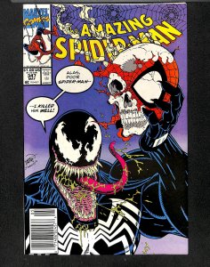 Amazing Spider-Man #347 VF 8.0 Venom Killed Spider-Man Well!