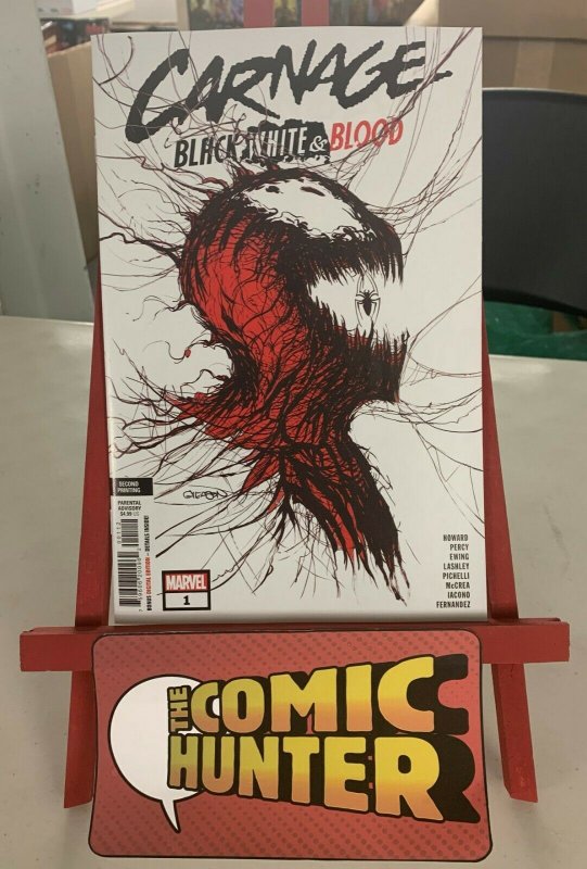 Carnage Black White Blood #1 2nd Print Patrick Gleason Variant 