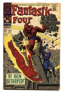 FANTASTIC FOUR #69 JACK KIRBY ART 1967-MARVEL COMICS VG