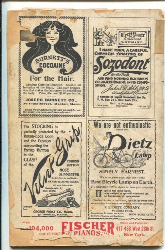 Black Cat #32 5/1898-Early issue-pulp fiction--Size is about 5 3/4 x 8 3/4-FR