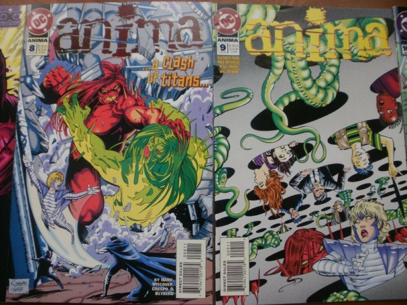 16 Near-Mint DC ANIMA #0 1 2 3 4 5 6 7 8 9 10 11 12 13 14 15 (1994) COMPLETE SET