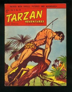 TARZAN ADVENTURES v9 #30 EDGAR RICE BURROUGHS-JUNGLE-BRITISH FN