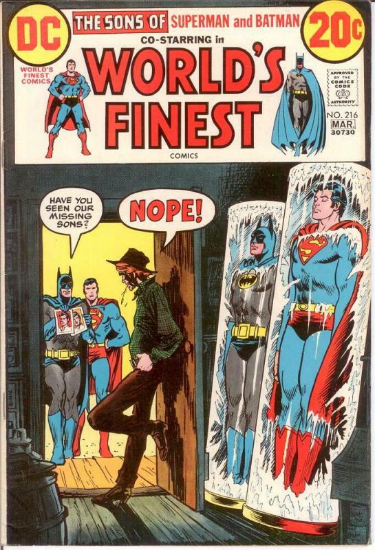 WORLDS FINEST 216 VF+ March 1973 COMICS BOOK