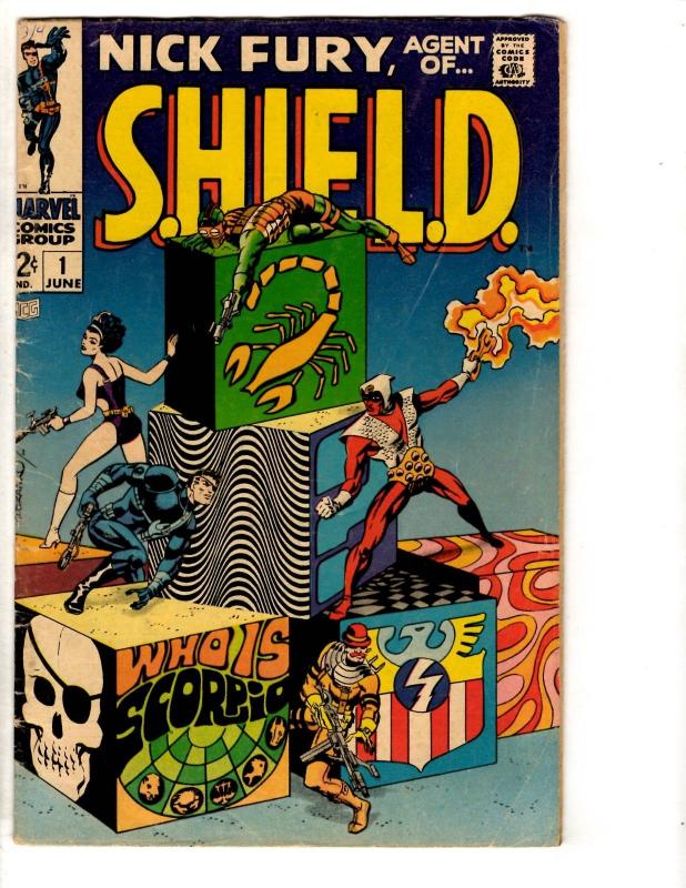 Nick Fury Agent Of SHIELD # 1 FN Marvel Comic Book Avengers Hulk Thor TD6