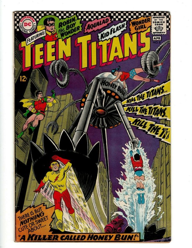 Teen Titans # 8 VF- DC Silver Age Comic Book Justice League Robin Flash KD1