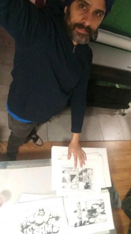 Battlestar Galactica #3 pg 2 Original Pencil art  ALEX SANCHEZ